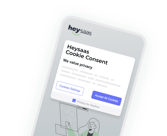 Heyflow mobile screenshot - cookie consent